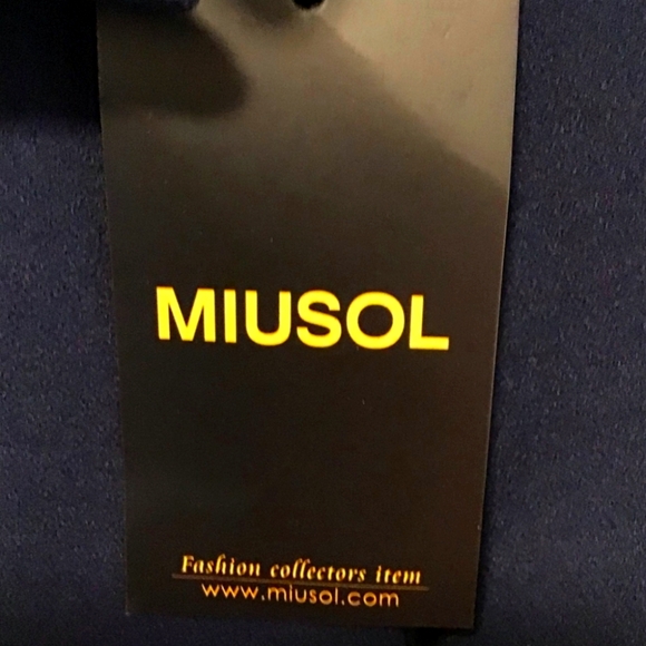 NWT Women's Miusol Retro Half Collar Ruffle 2/3 Sleeve Cocktail Pencil Dress - Picture 4 of 12